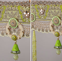 Graceful Green Butterfly Bandhanwar – Elegant Decorative Toran for Home & Festive Decor