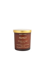 Family Love Crystal Candle | Rose Quartz & Peach Moonstone Aromatherapy Soy Candle