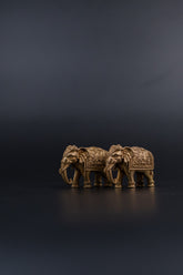 Brass Superfine Elephant Pair- 3" Height