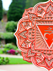 Root Chakra Mandala Art- Seven Chakras, Wall Art, Meditation, Healing, Gift