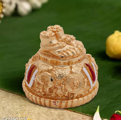 Lord Balaji Charan Paduka Idol – 24K Gold Electroplated Divine Feet for Pooja & Gifting