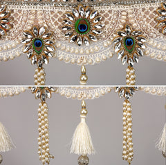 Peacock Divine Toran – Vibrant Ethnic Bandhanwar with Peacock Motifs for Auspicious Decor