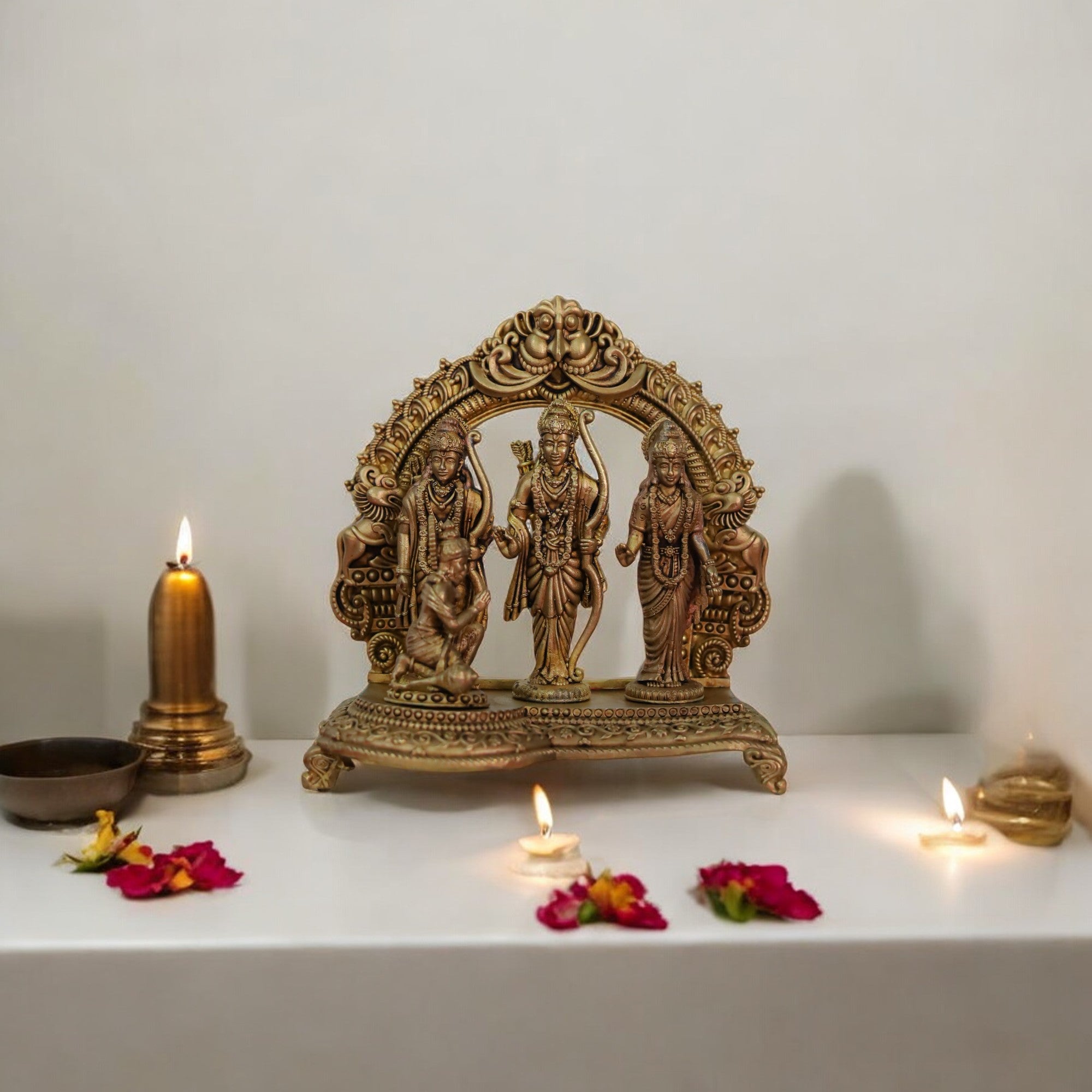 Brass Ram Darbar - 4" Height