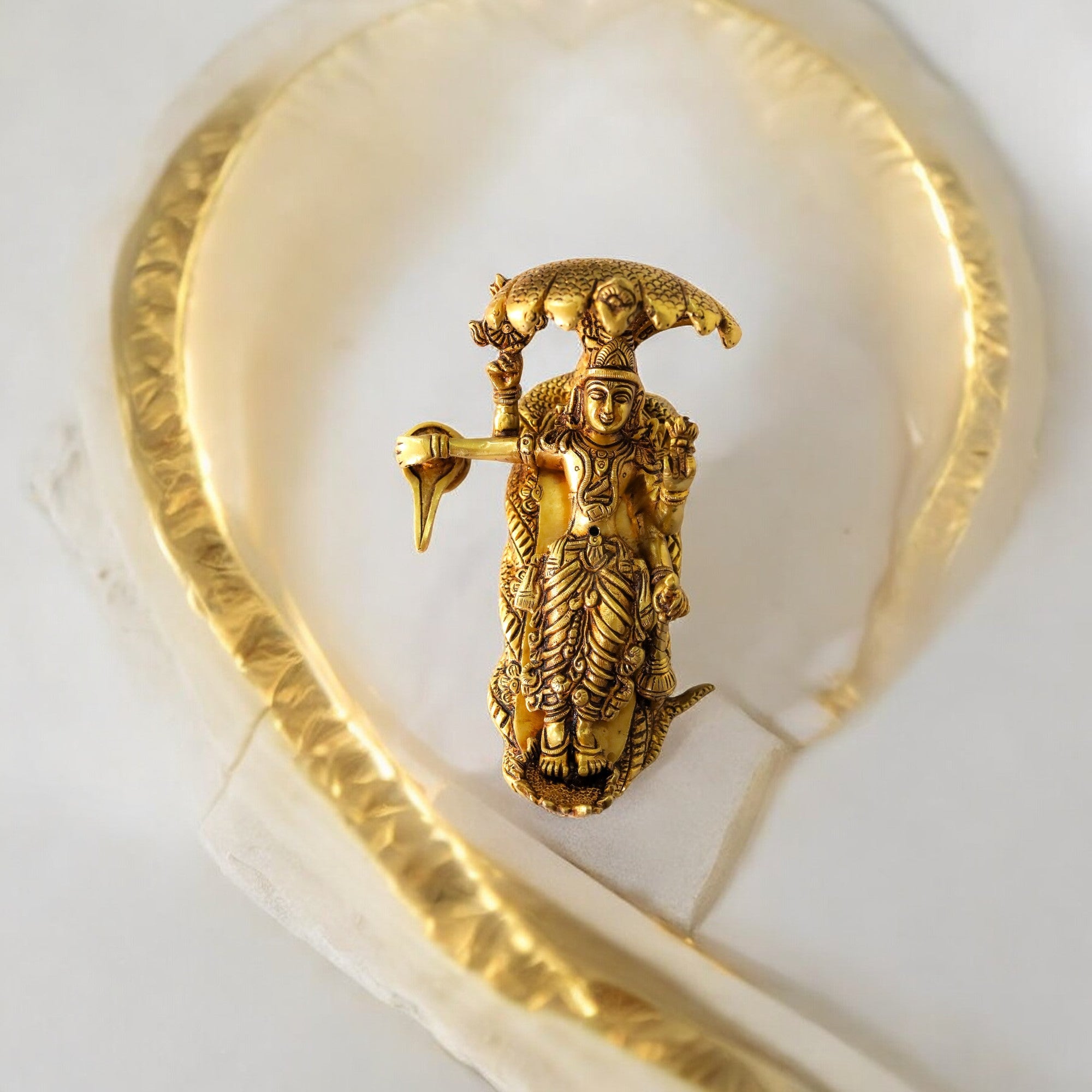 Resting Brahma Vishnu Mahesh - 5" Height