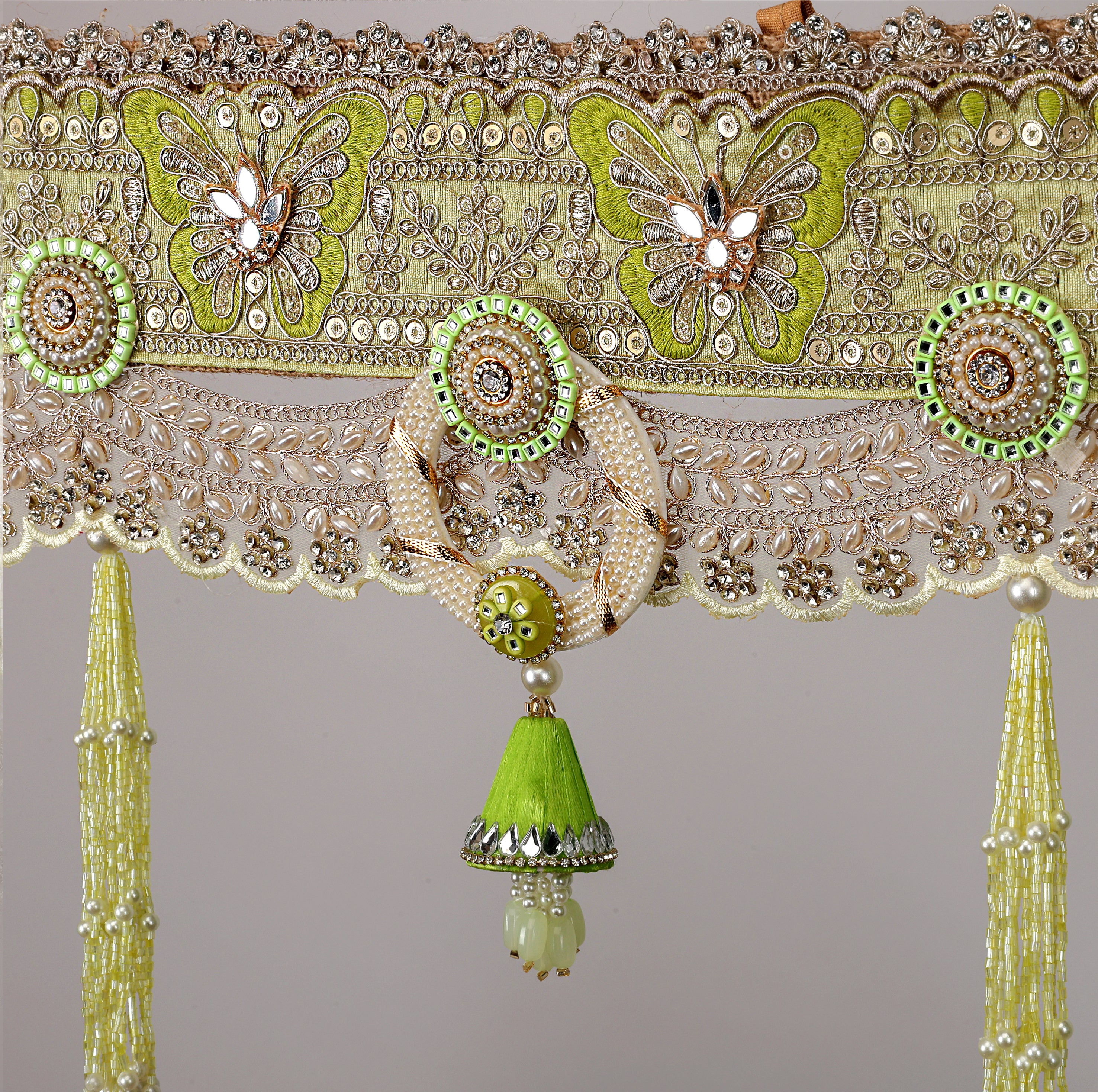 Graceful Green Butterfly Bandhanwar – Elegant Decorative Toran for Home & Festive Decor