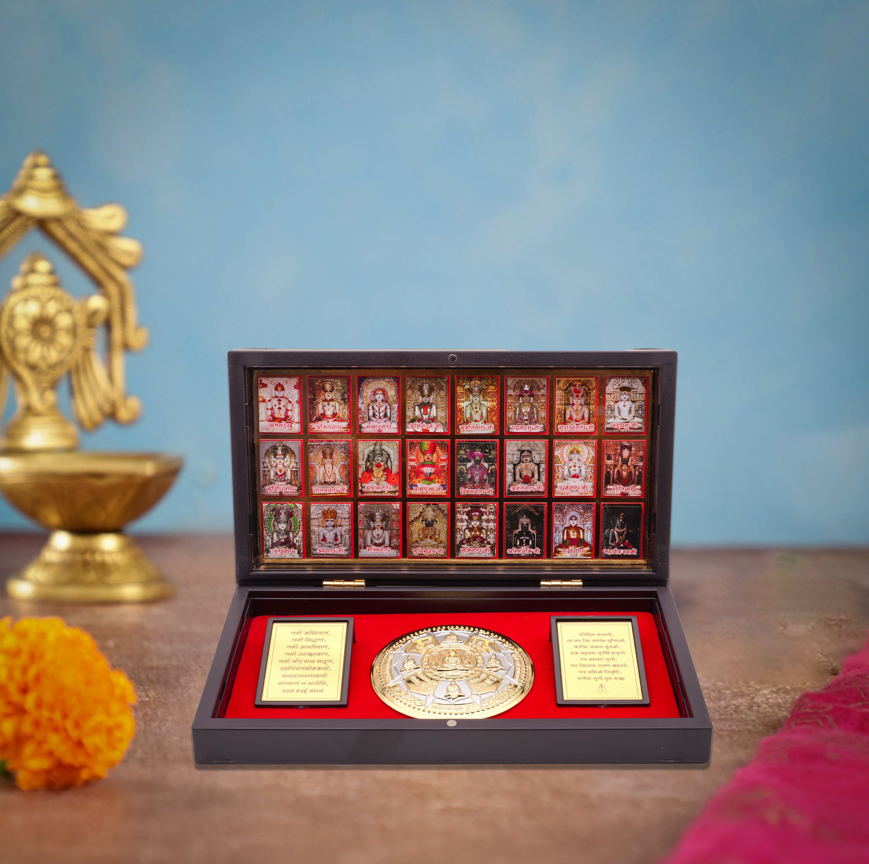 Jain Tirthankara Pocket Temple – Compact & Travel-Friendly Mini Mandir