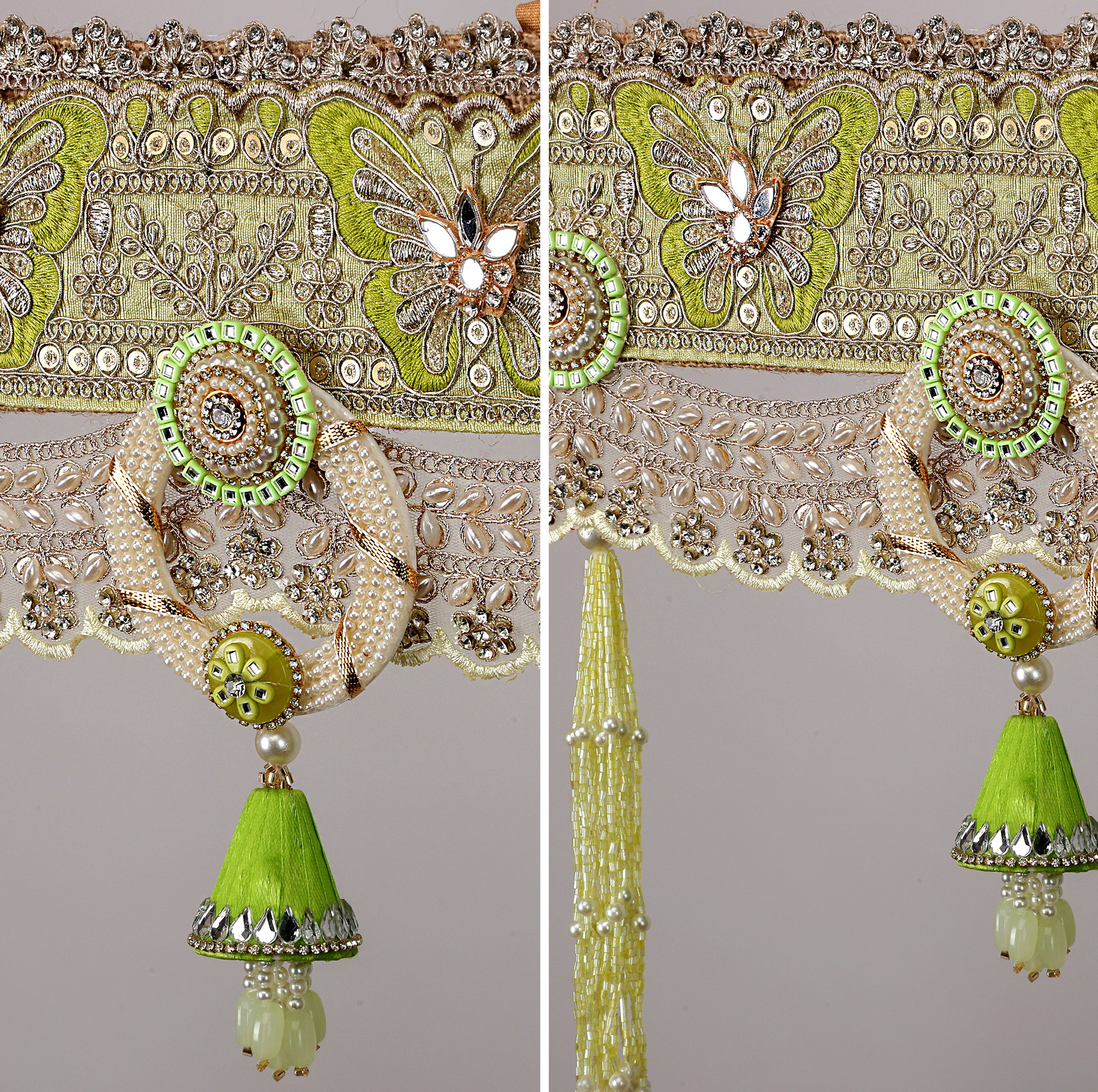 Graceful Green Butterfly Bandhanwar – Elegant Decorative Toran for Home & Festive Decor