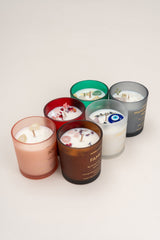 Manifestation Power Crystal Candle | White Tea & Lemongrass Aromatherapy Soy Candle