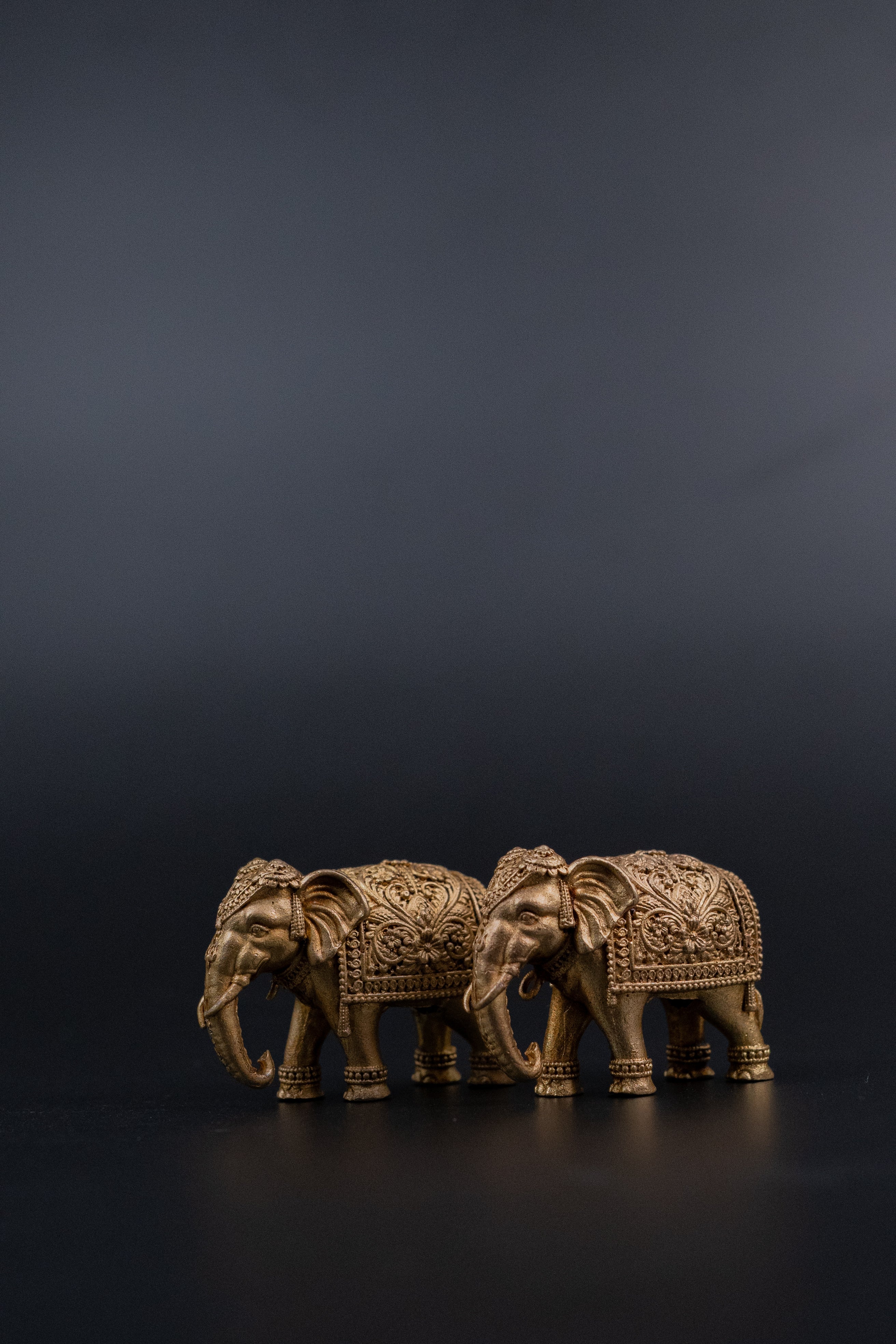 Brass Superfine Elephant  Pair- 3" Height