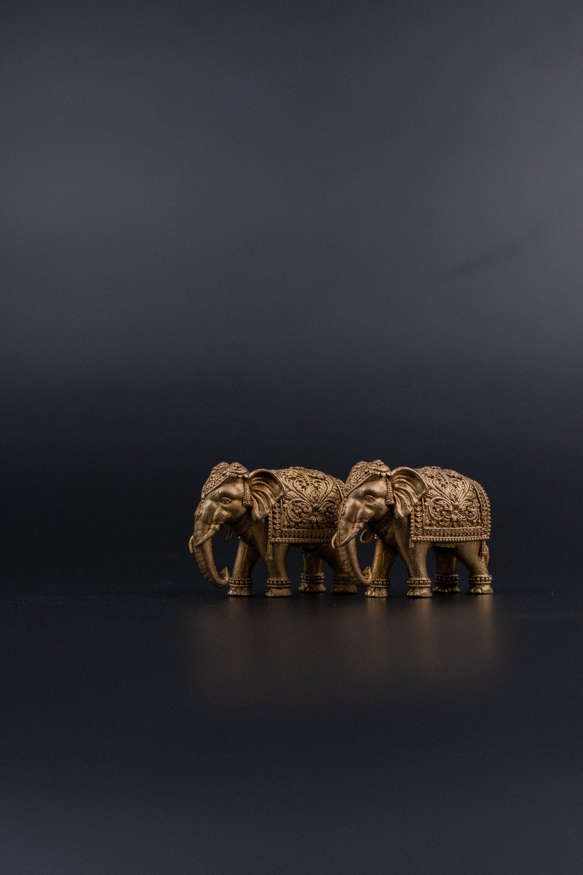 Brass Superfine Elephant  Pair- 3" Height