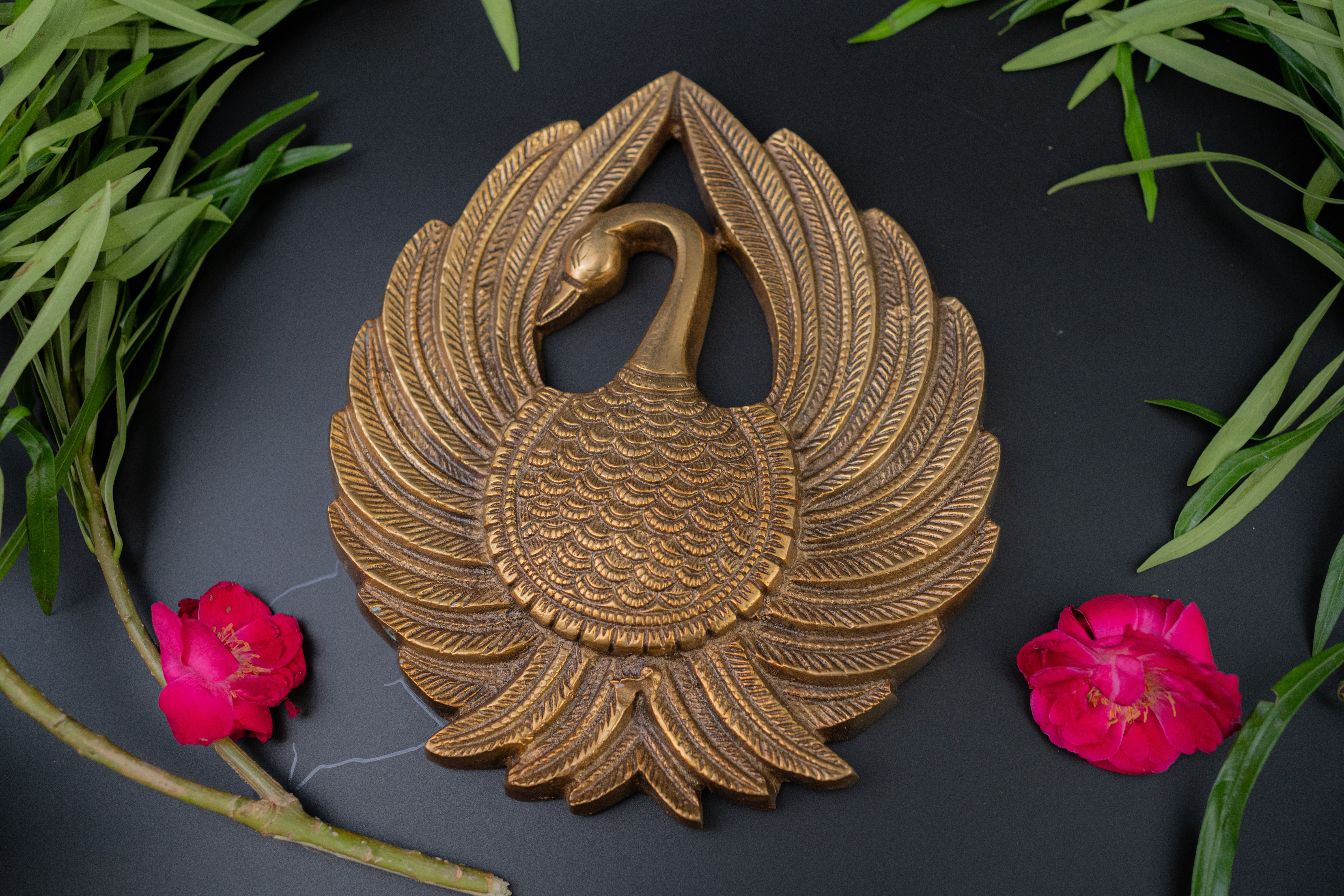 Brass peacock Wall hanging