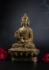 Brass Calm Buddy Buddha Statue - 6.5" Height