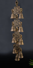 Pure Brass Handcrafted Wind Chimes/Wall Hanging - 14.5" Height