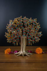 Vastu-Feng Shui Brass Tree of Life with Stone Work