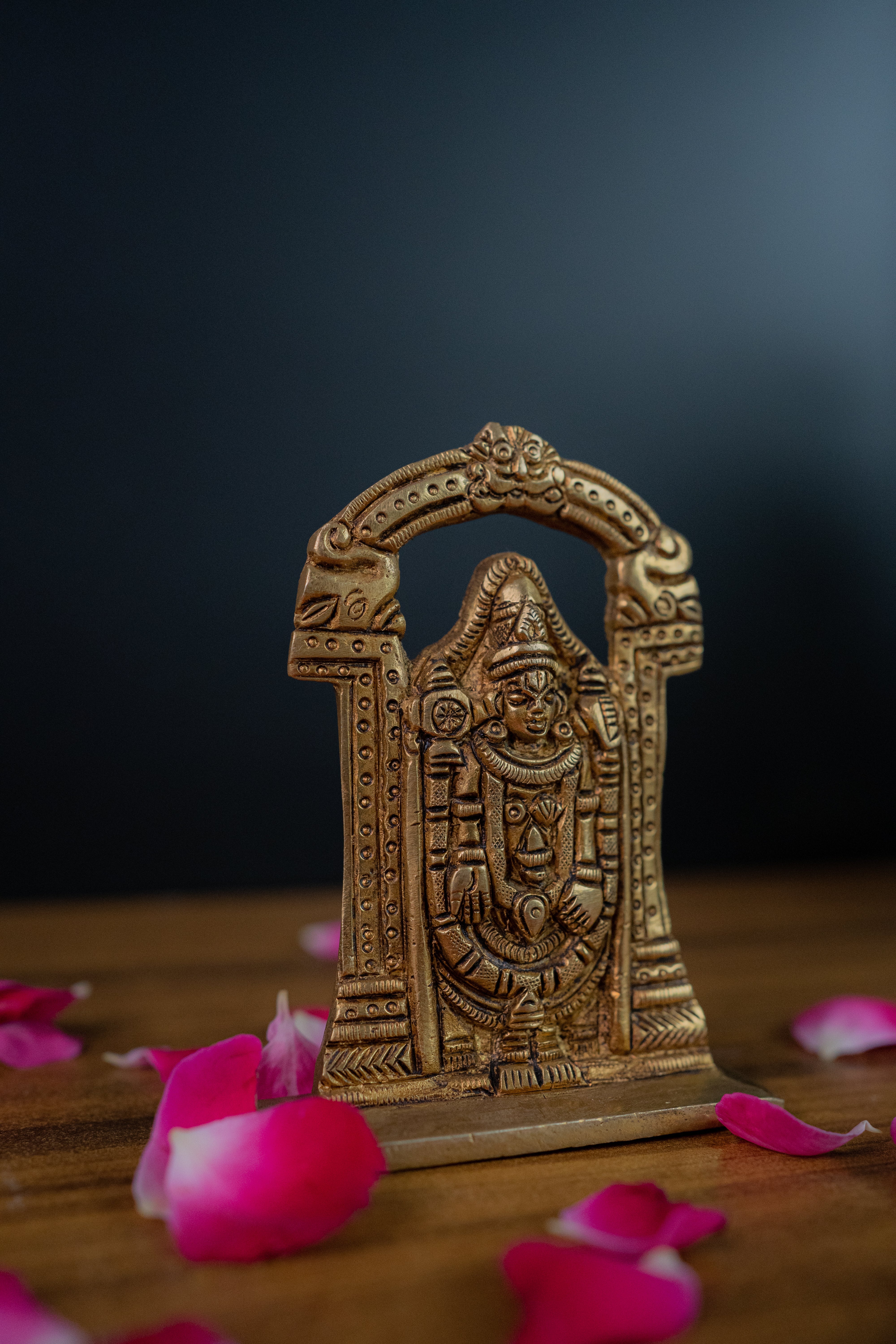 Brass Tirupati Balaji Venkateshwara - 4" Height