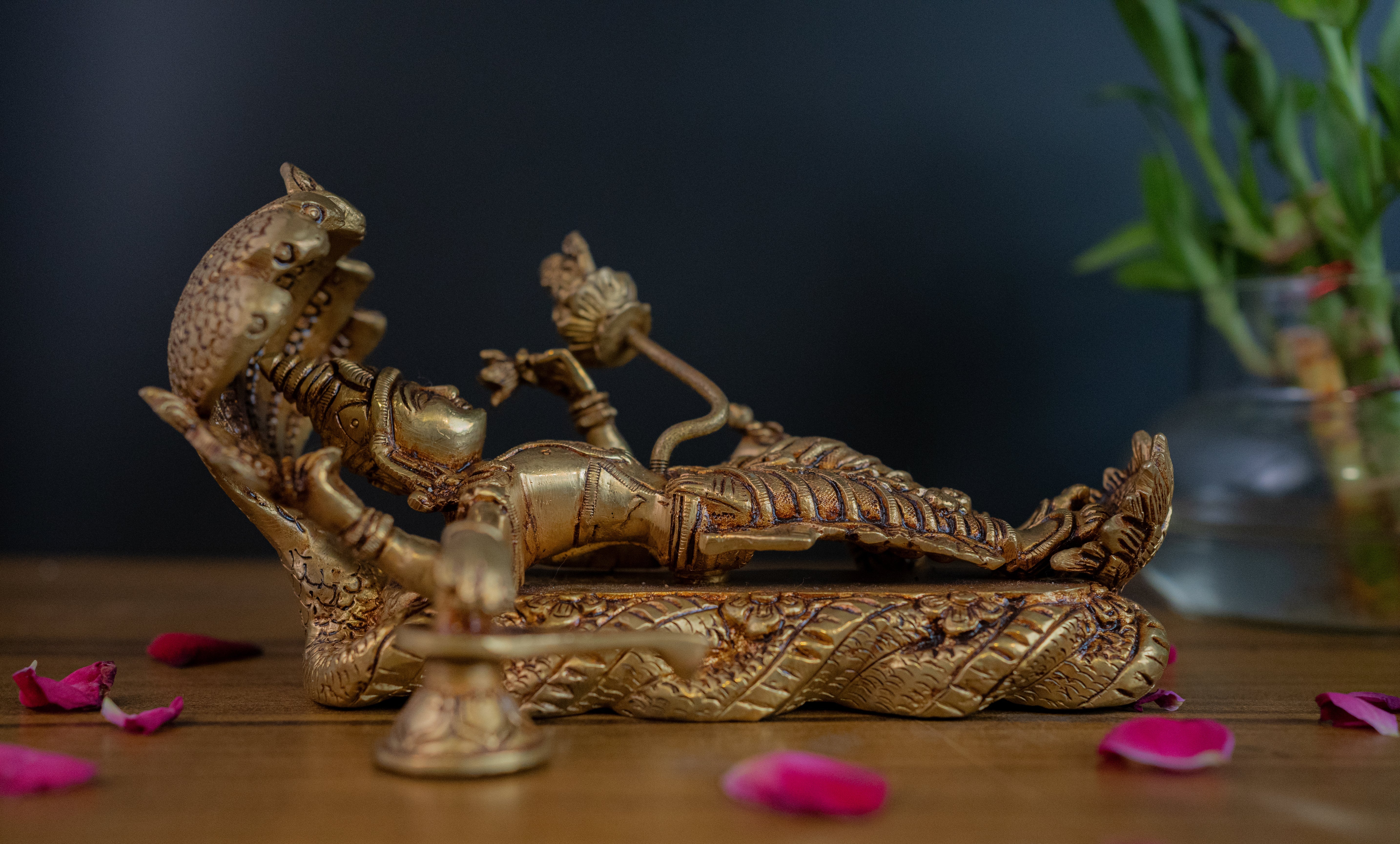 Resting Brahma Vishnu Mahesh - 5" Height