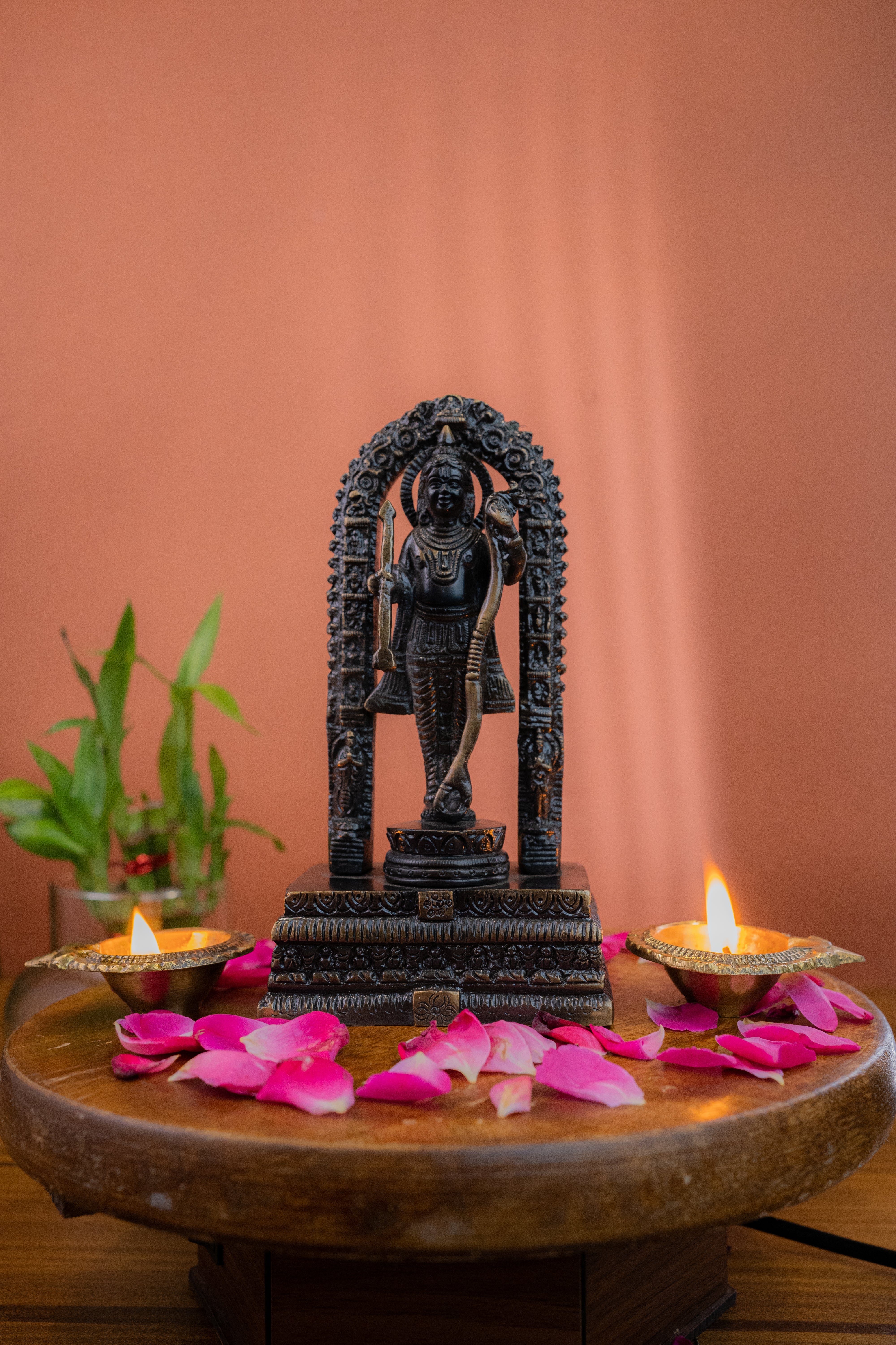 Divine Lord Venkateswara Brass Idol with Arch – Balaji Murti for Pooja & Home Temple