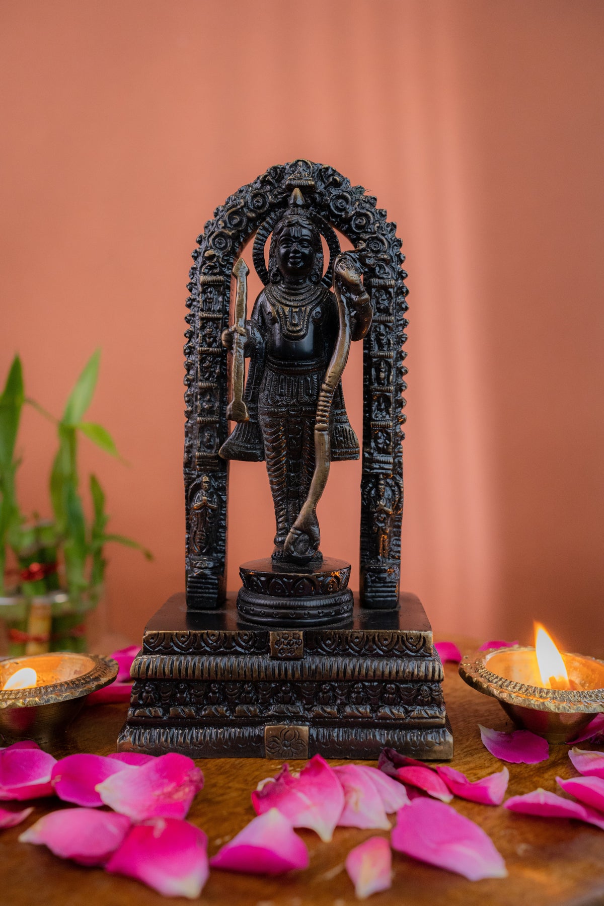 Divine Lord Venkateswara Brass Idol with Arch – Balaji Murti for Pooja & Home Temple