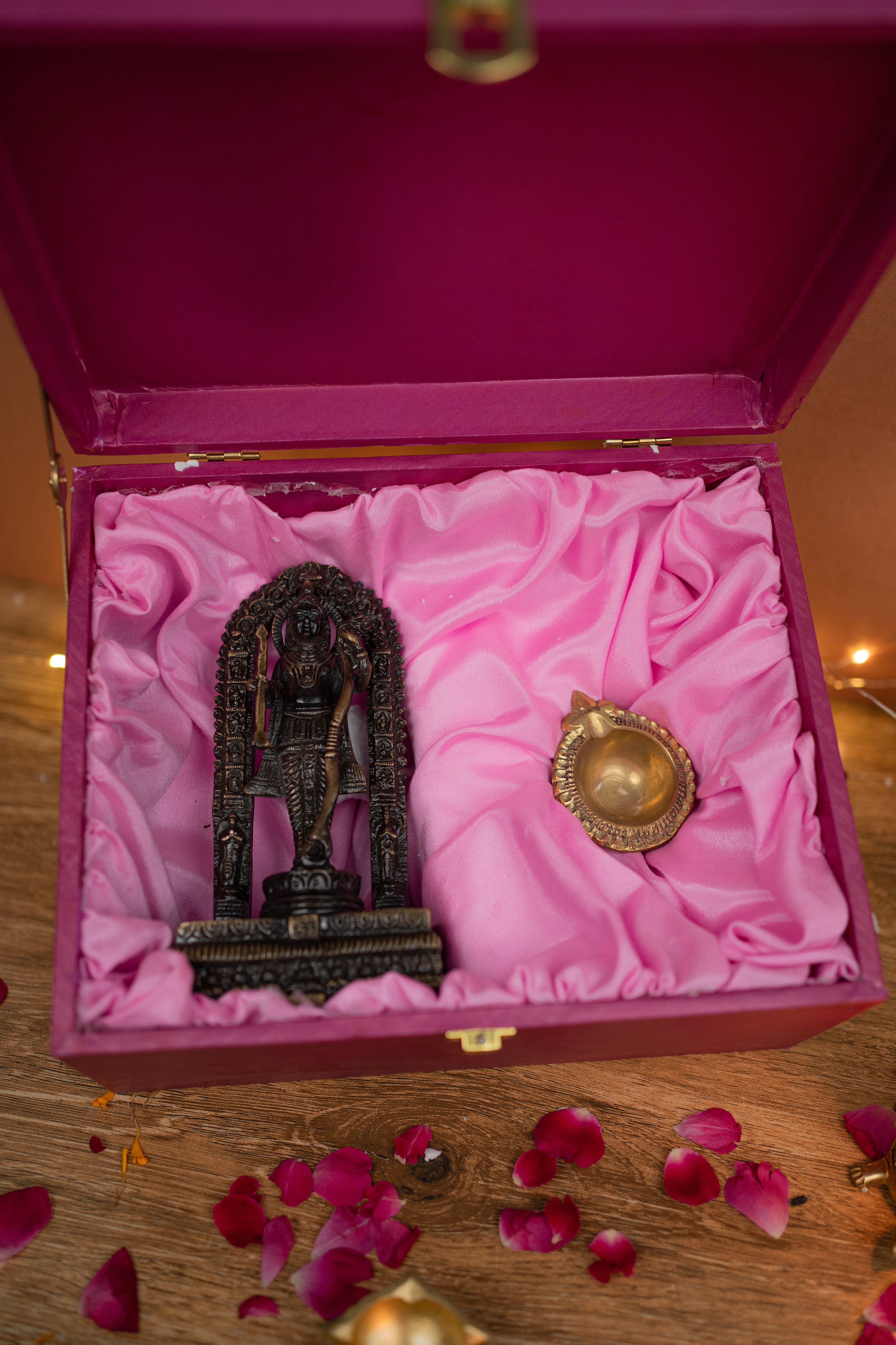 Brass Ram Lalla - 7" with Diya