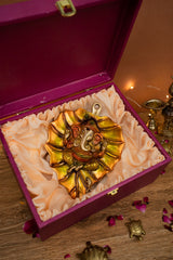 Divine Ganesha Wall Hanging on Peepal Leaf – Auspicious Home & Office Décor