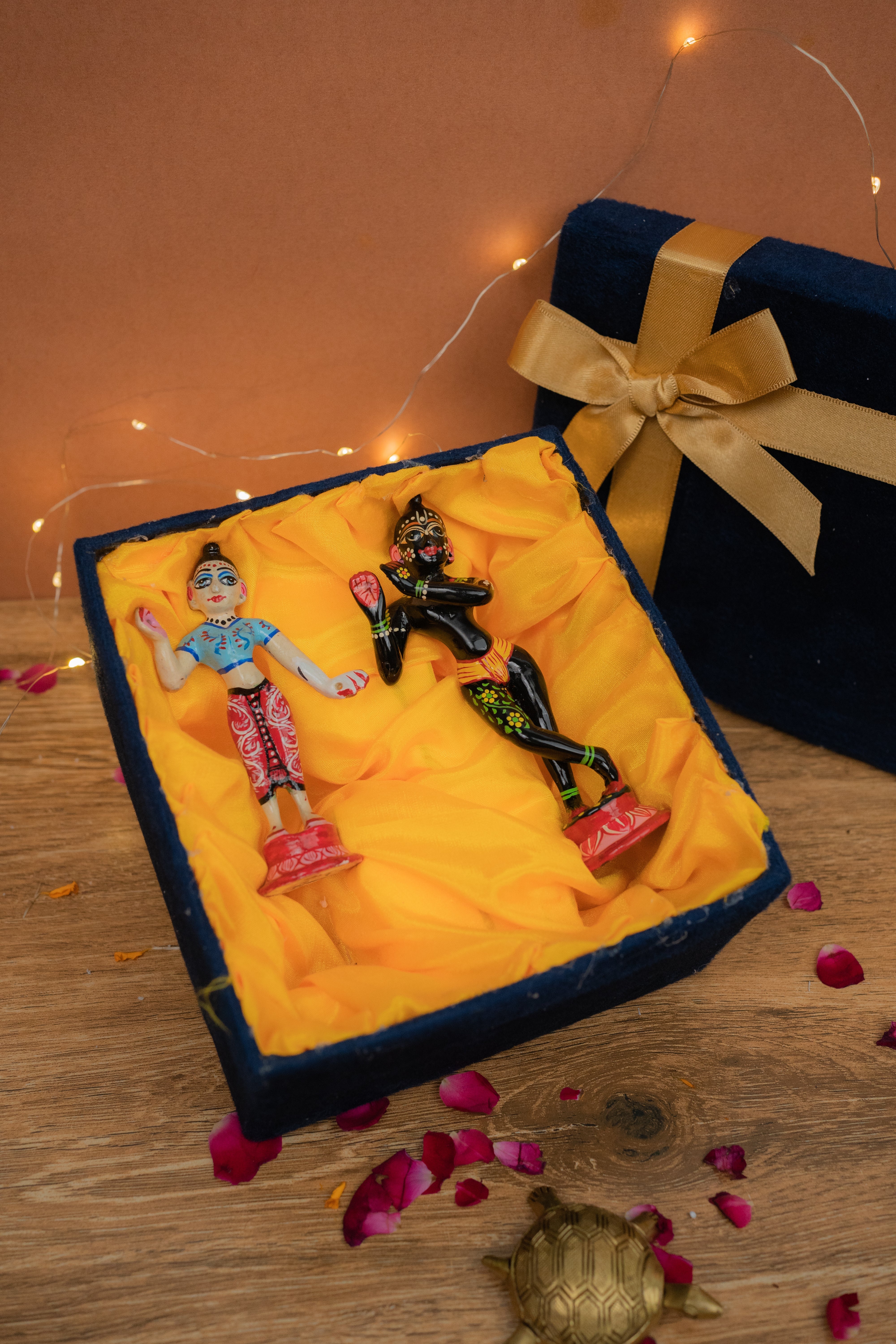 Brass Ganesh Ji Sitting on Gaddi - 8" Height