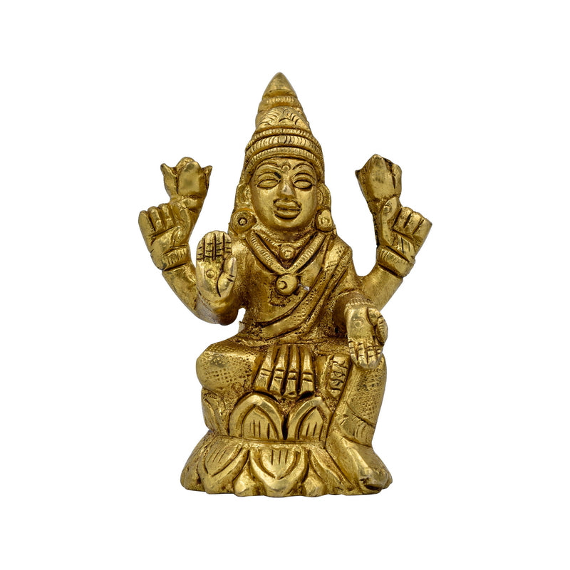 Brass Lakshmi Ganesh God Idol