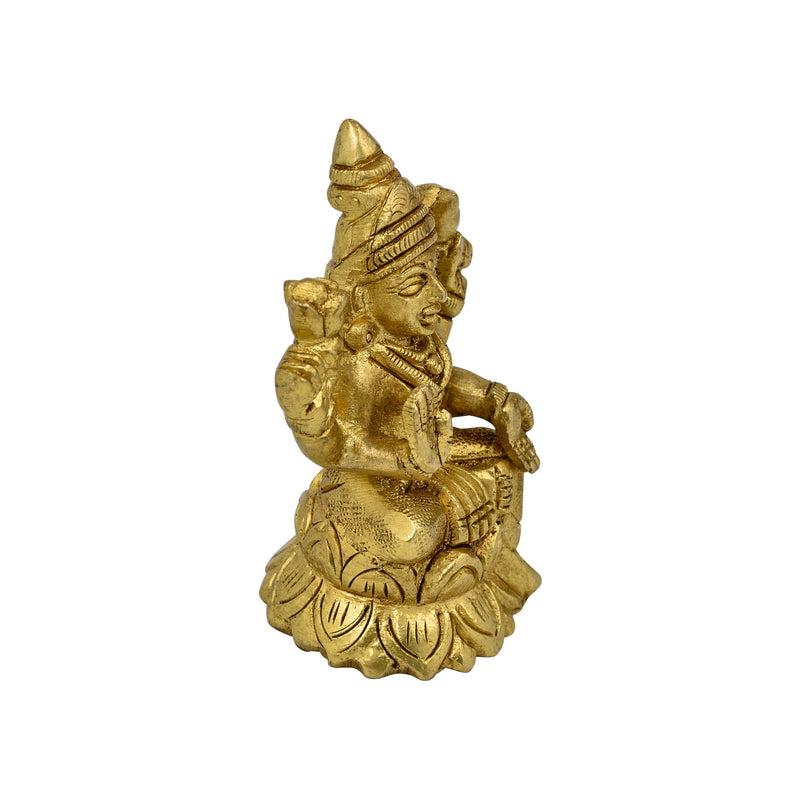 Brass Lakshmi Ganesh God Idol