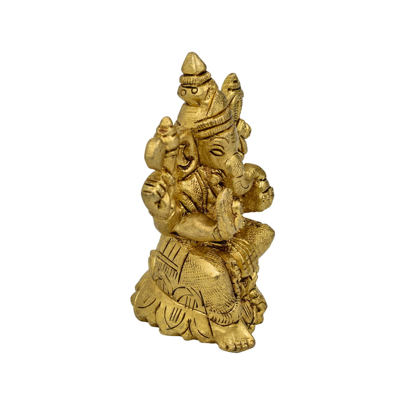 Brass Lakshmi Ganesh God Idol