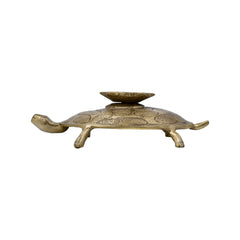 Brass Turtle with Diya
