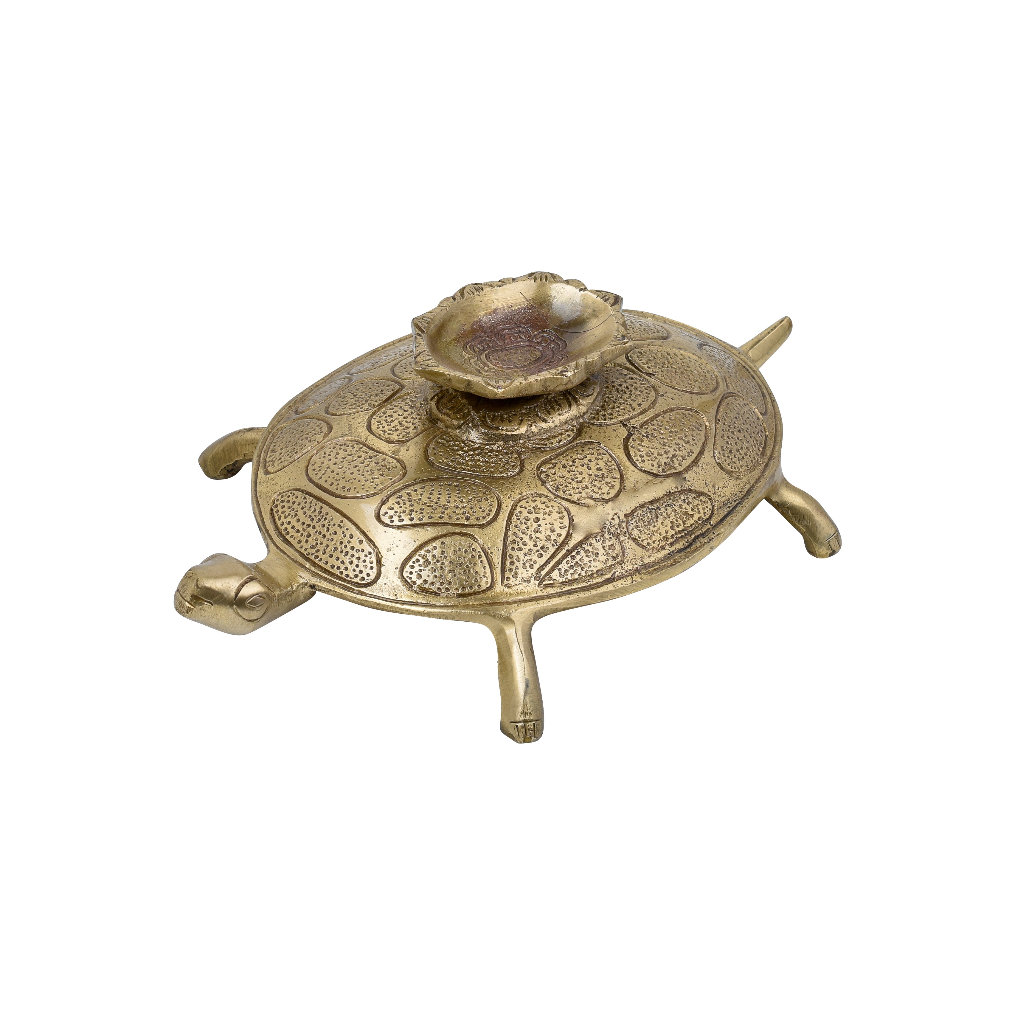 Brass Turtle with Diya