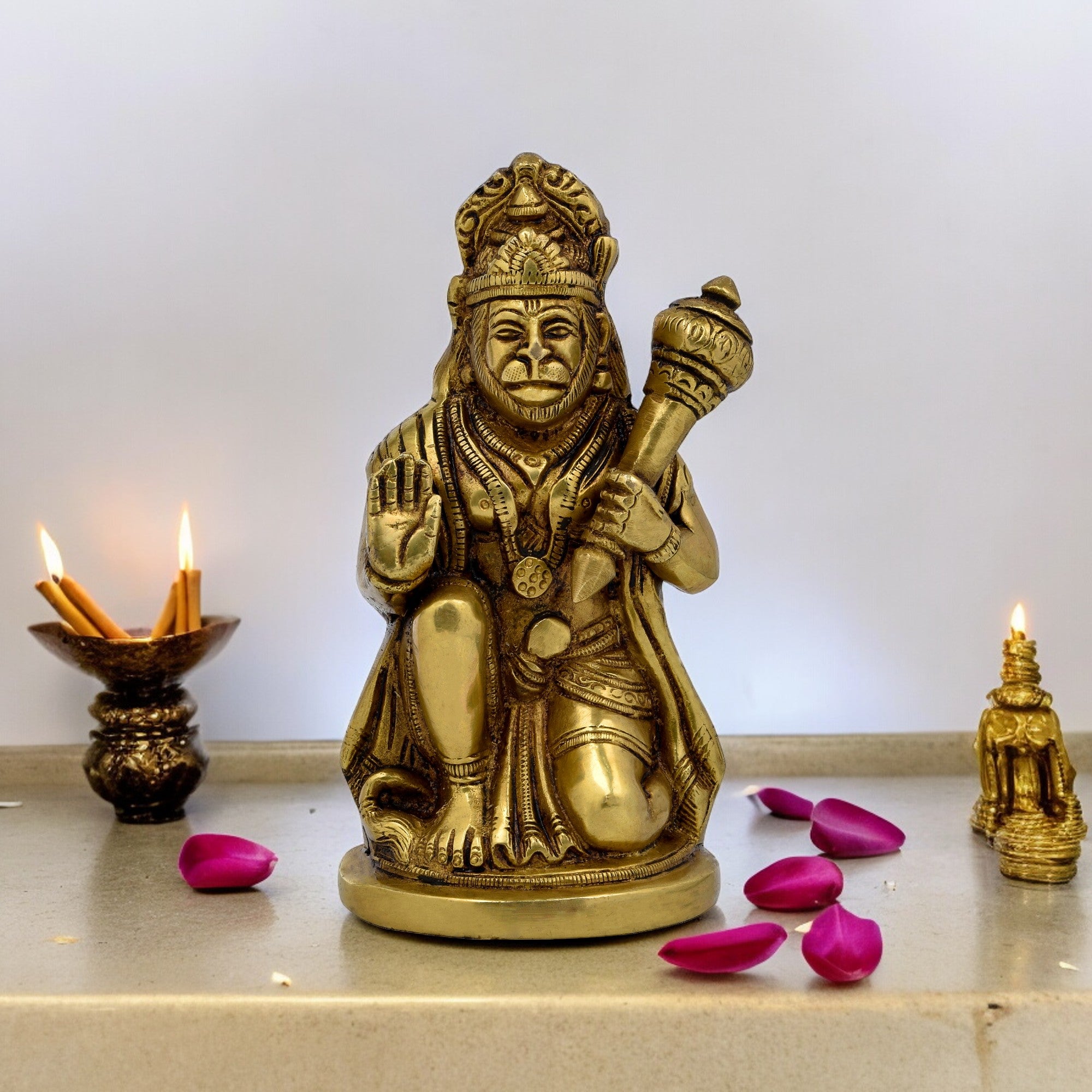 Brass Hanumanji God Idol- Antique