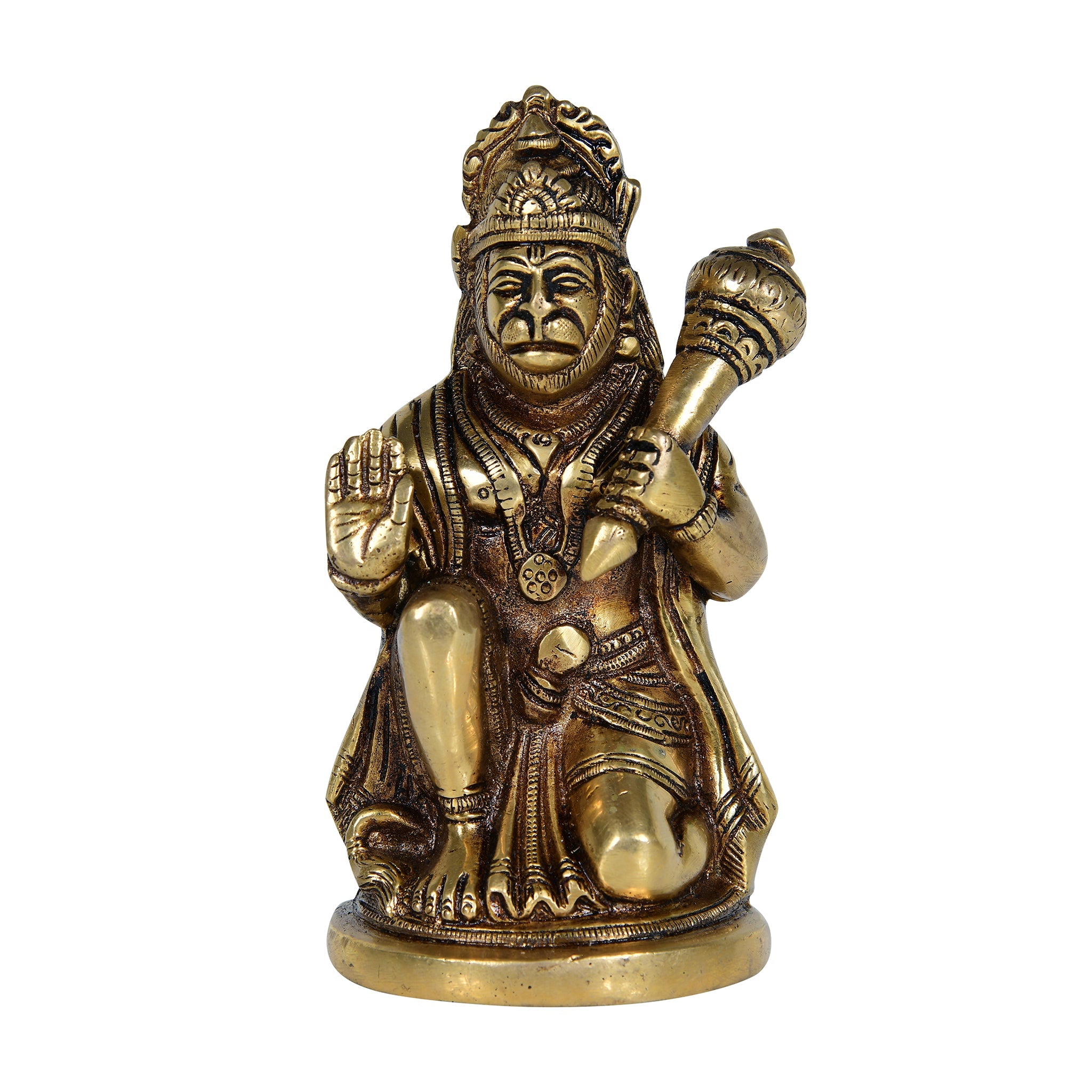 Brass Hanumanji God Idol- Antique