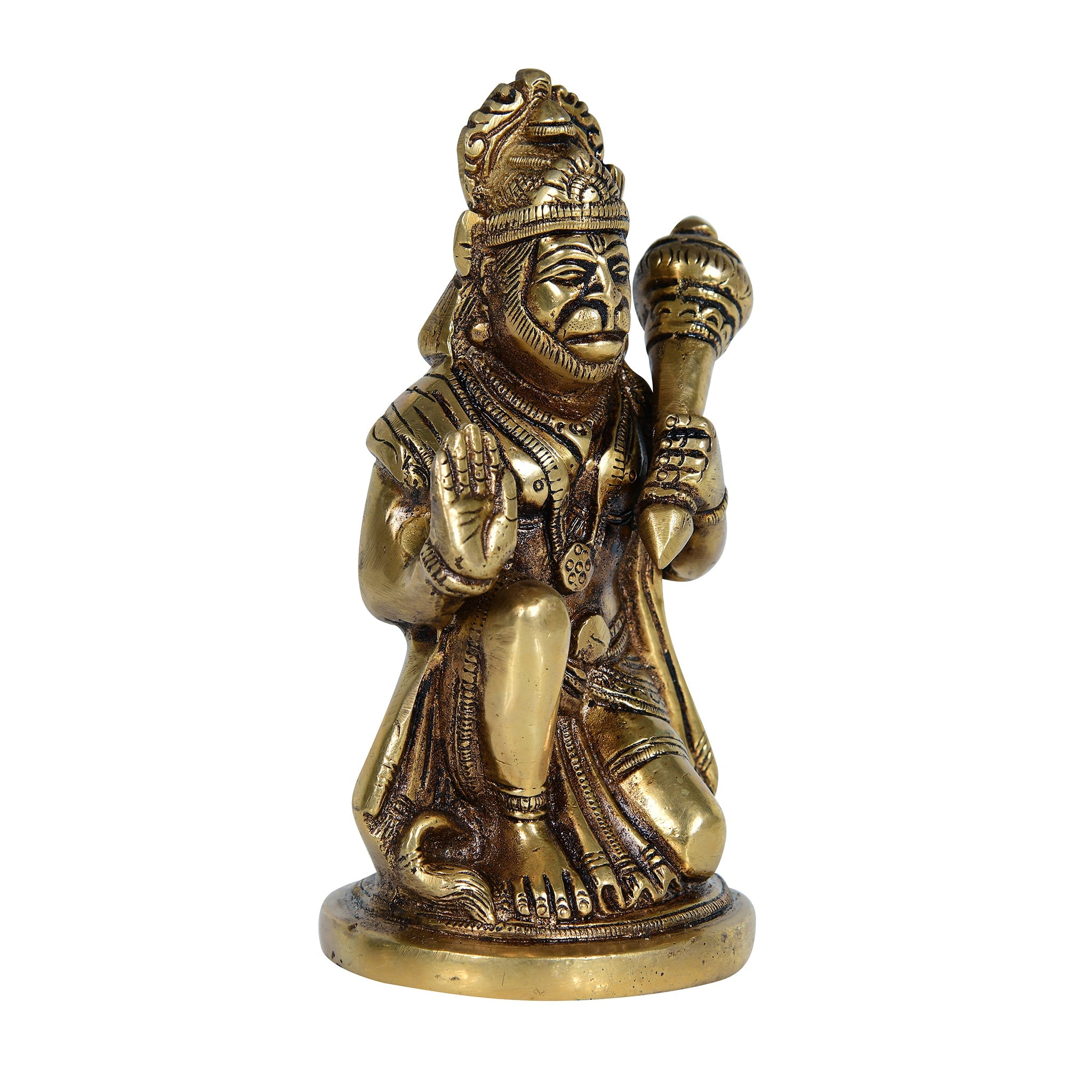 Brass Hanumanji God Idol- Antique
