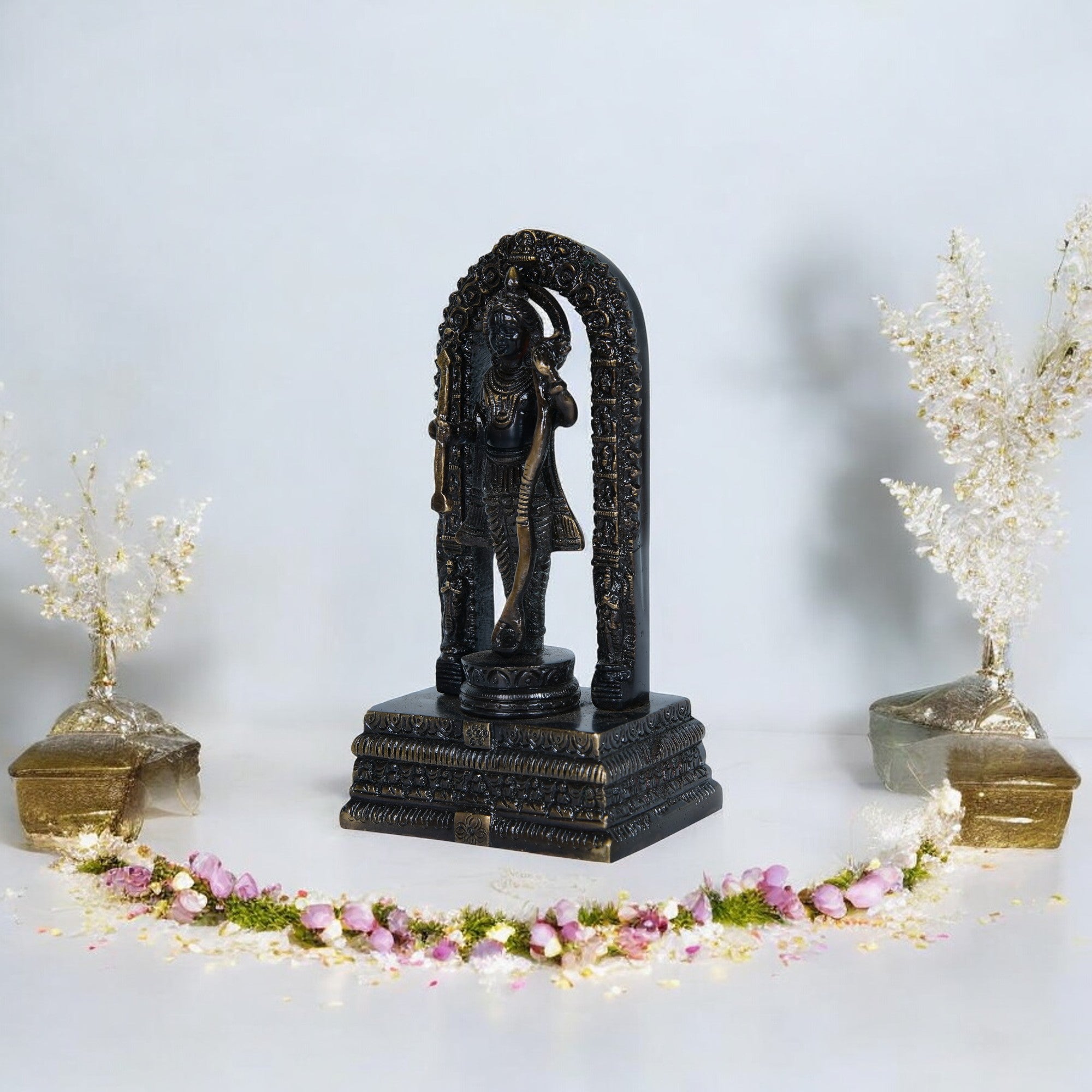 Divine Lord Venkateswara Brass Idol with Arch – Balaji Murti for Pooja & Home Temple