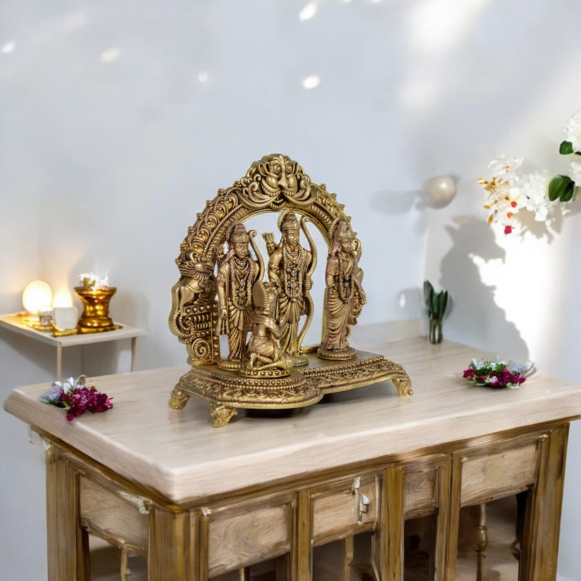 Brass Ram Darbar - 4" Height