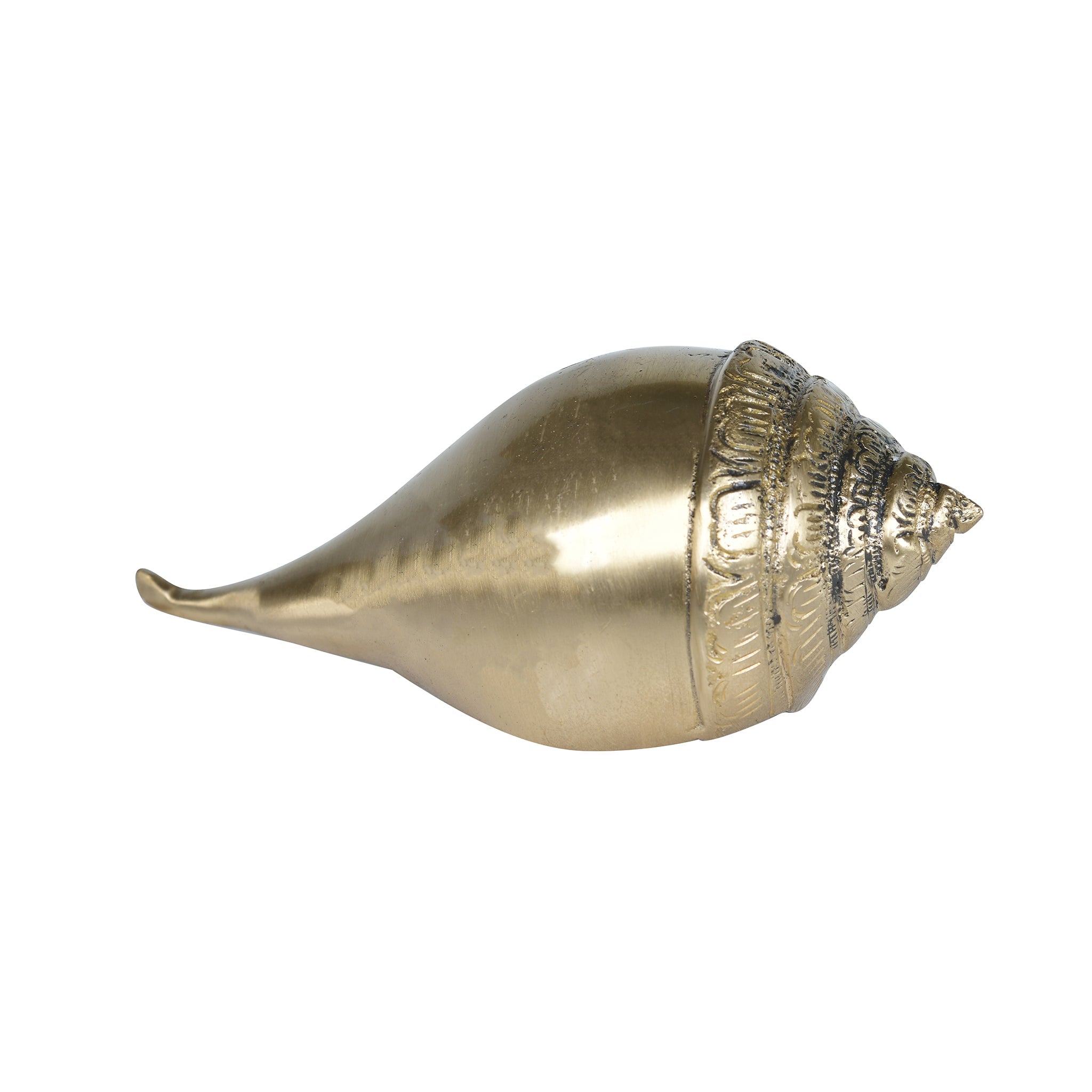Auspicious Brass Shankh on Tortoise Base – Symbol of Prosperity & Protection
