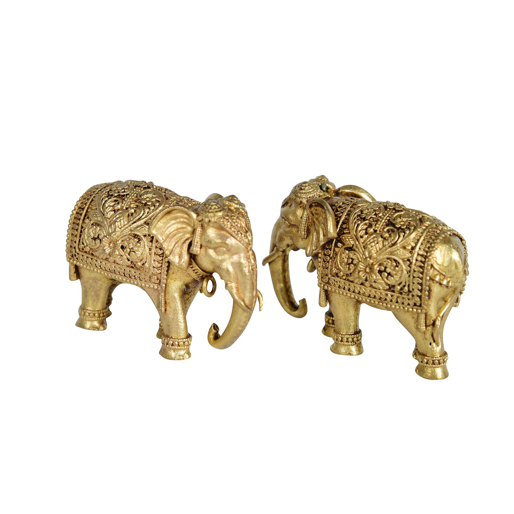Brass Superfine Elephant  Pair- 3" Height