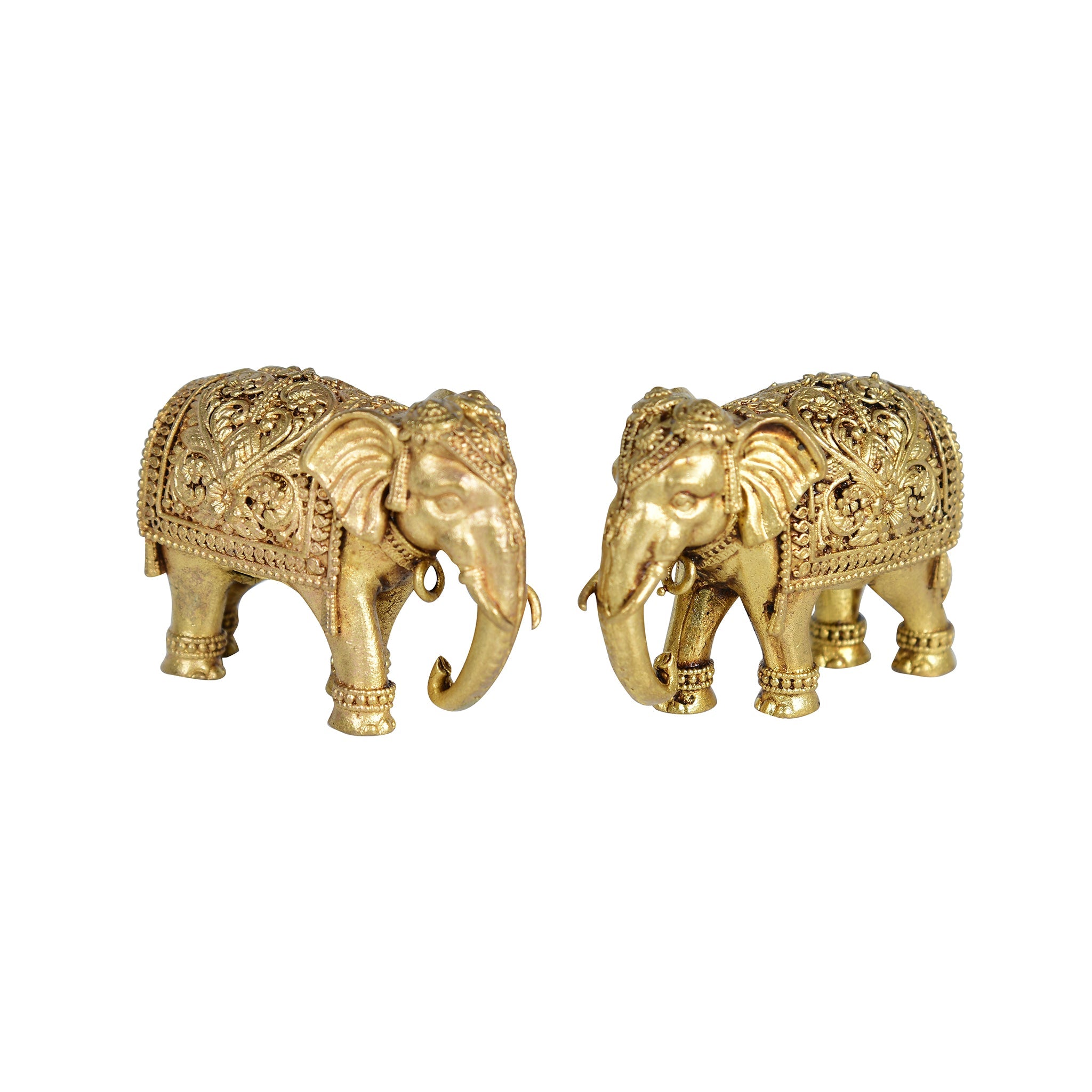 Brass Superfine Elephant  Pair- 3" Height