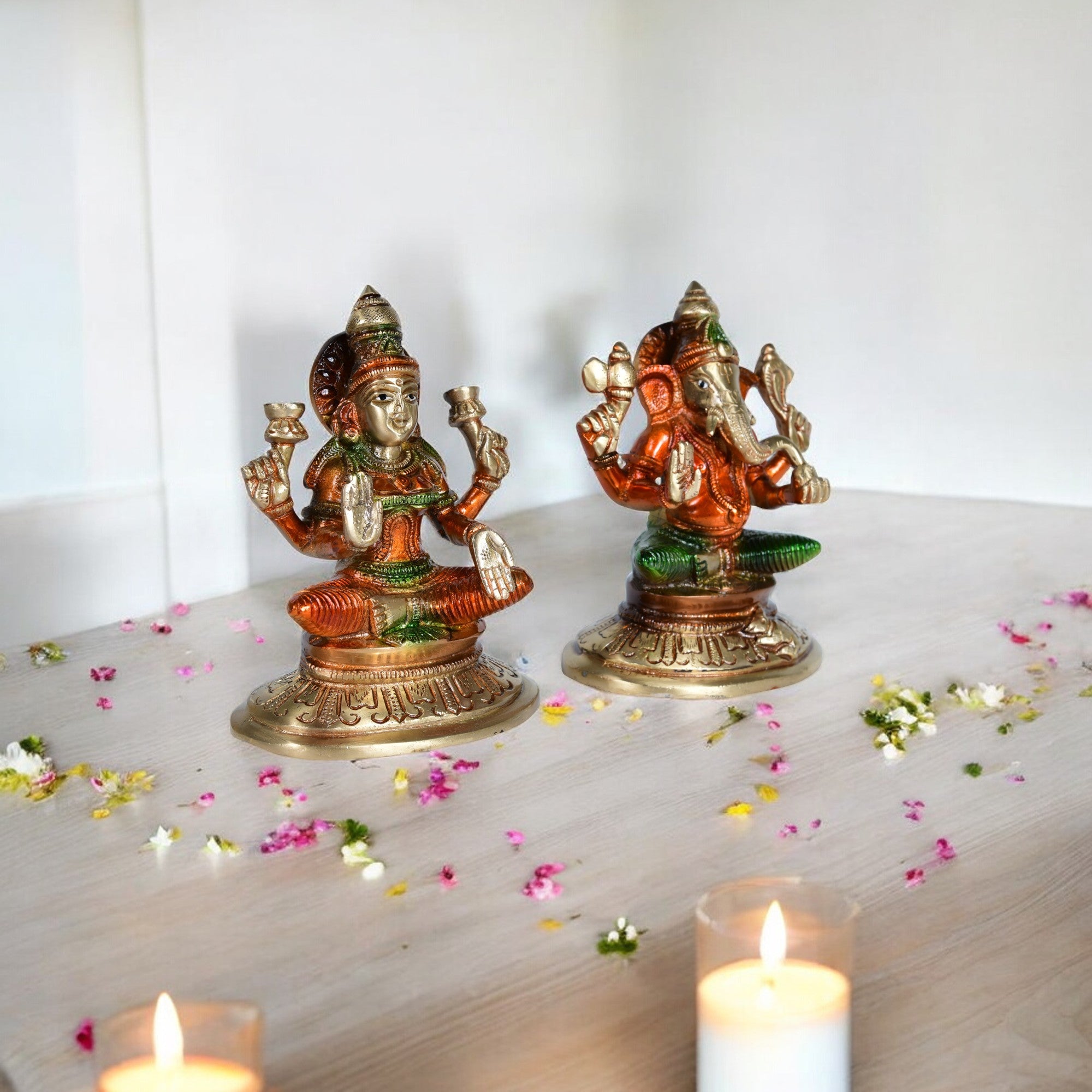 Blessed Lakshmi Ganesha Idol Set – Prosperity & Auspicious Home Décor