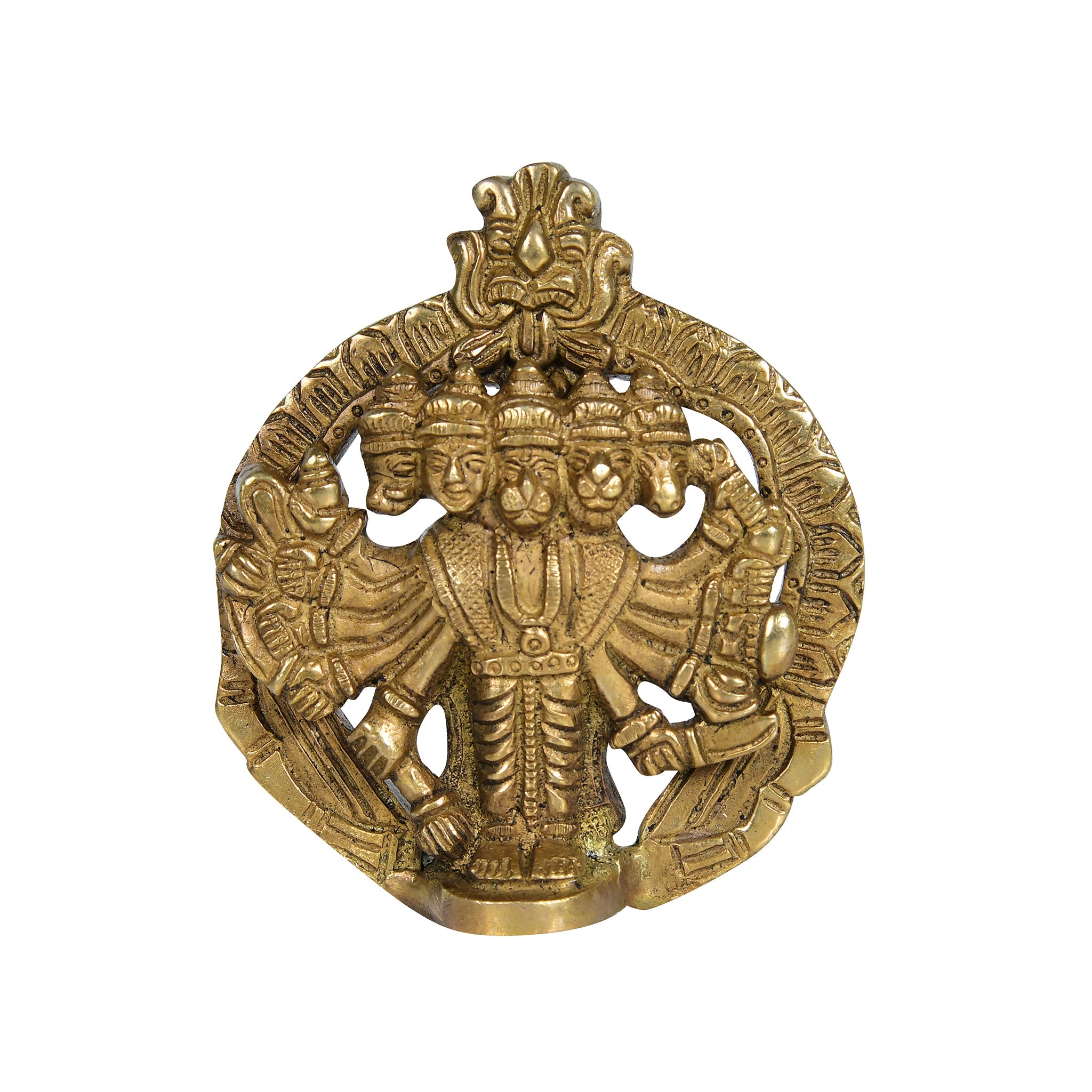 Brass Hanuman Ji Wall Hanging - 4" Height