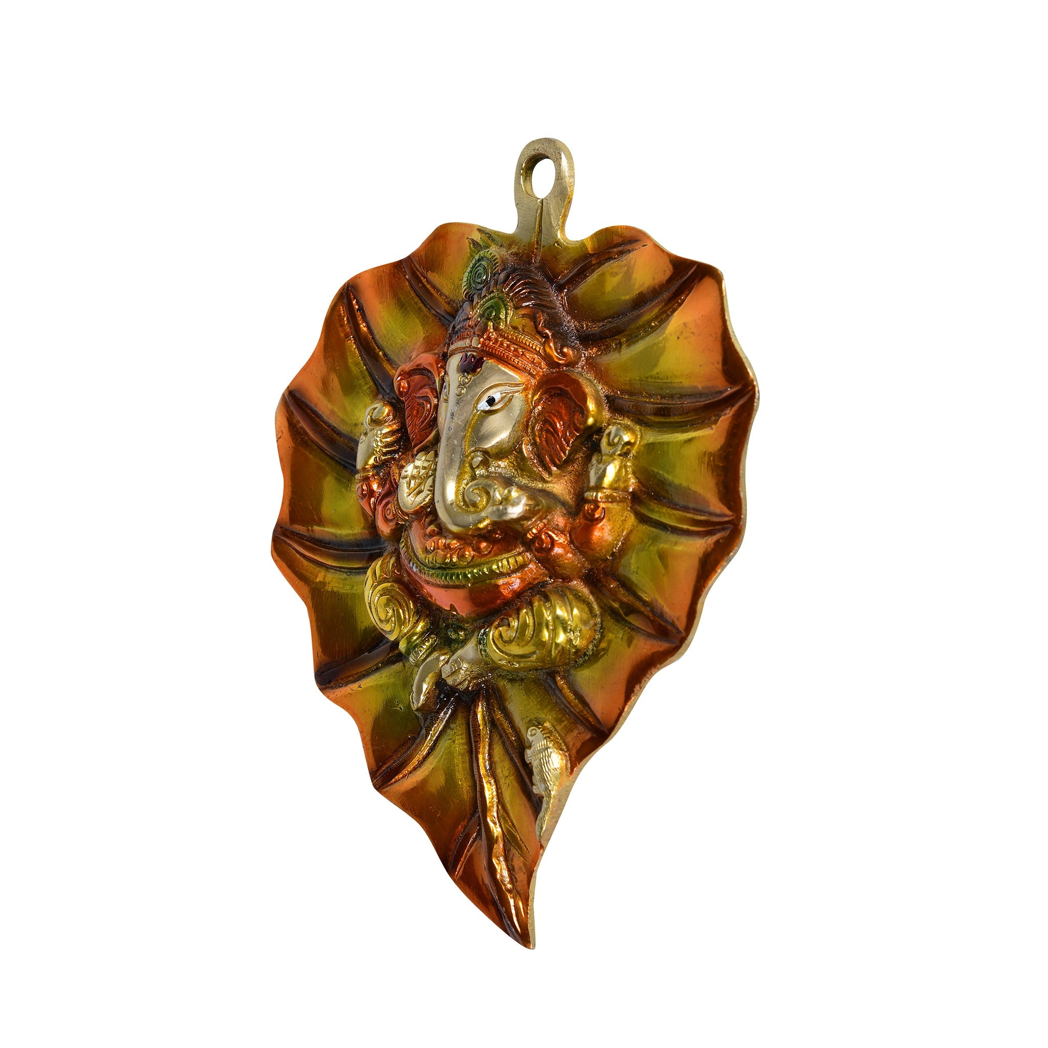 Divine Ganesha Wall Hanging on Peepal Leaf – Auspicious Home & Office Décor