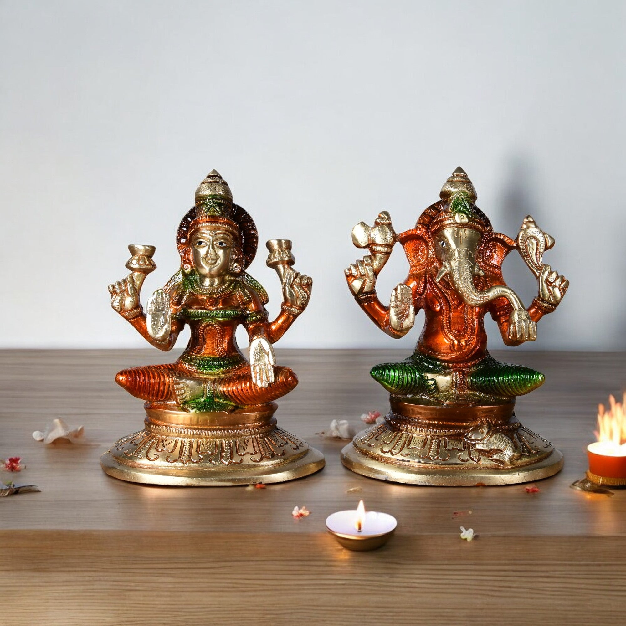 Blessed Lakshmi Ganesha Idol Set – Prosperity & Auspicious Home Décor