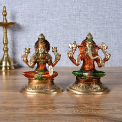Blessed Lakshmi Ganesha Idol Set – Prosperity & Auspicious Home Décor