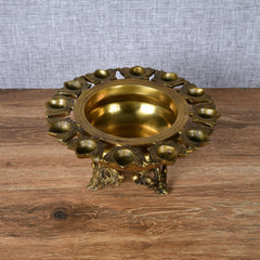 Brass Lotus Urli Bowl – Traditional Decorative Urli for Flowers & Festive Décor