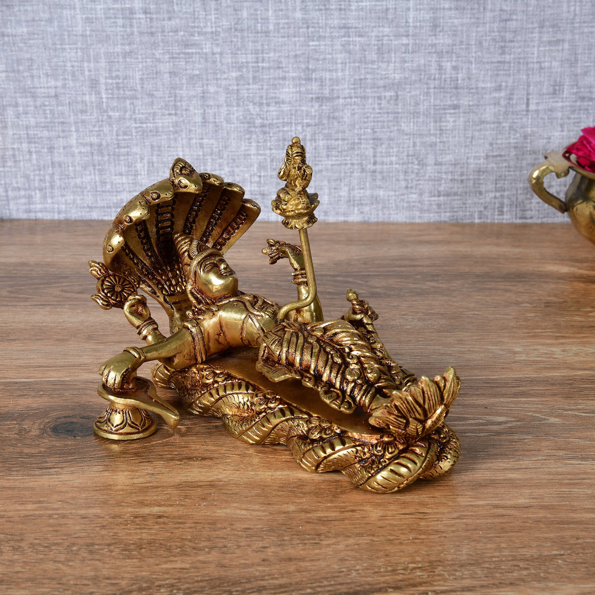 Resting Brahma Vishnu Mahesh - 5" Height