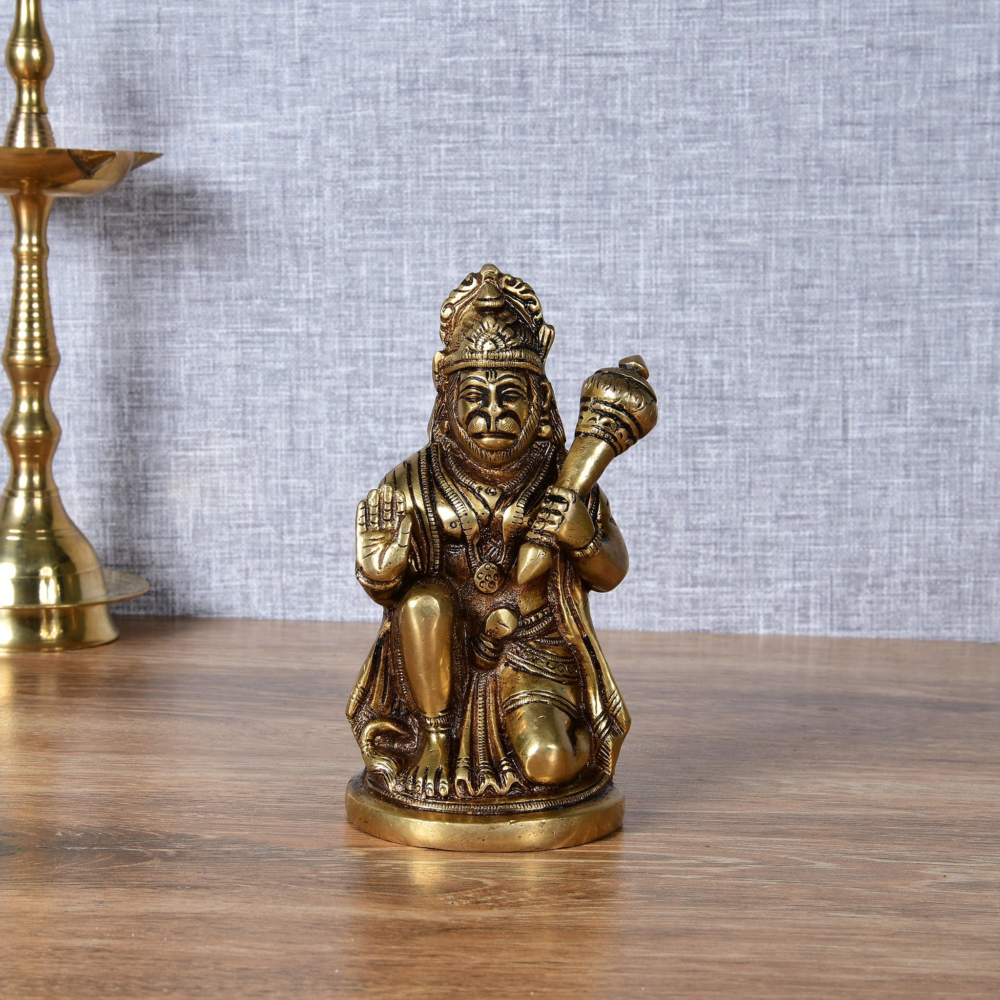 Brass Hanumanji God Idol- Antique