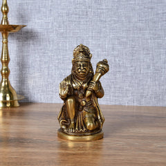 Brass Hanumanji God Idol- Antique