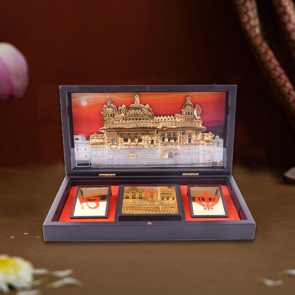 Golden Temple Pocket Mandir – Compact Travel-Friendly Sikh Devotional Box