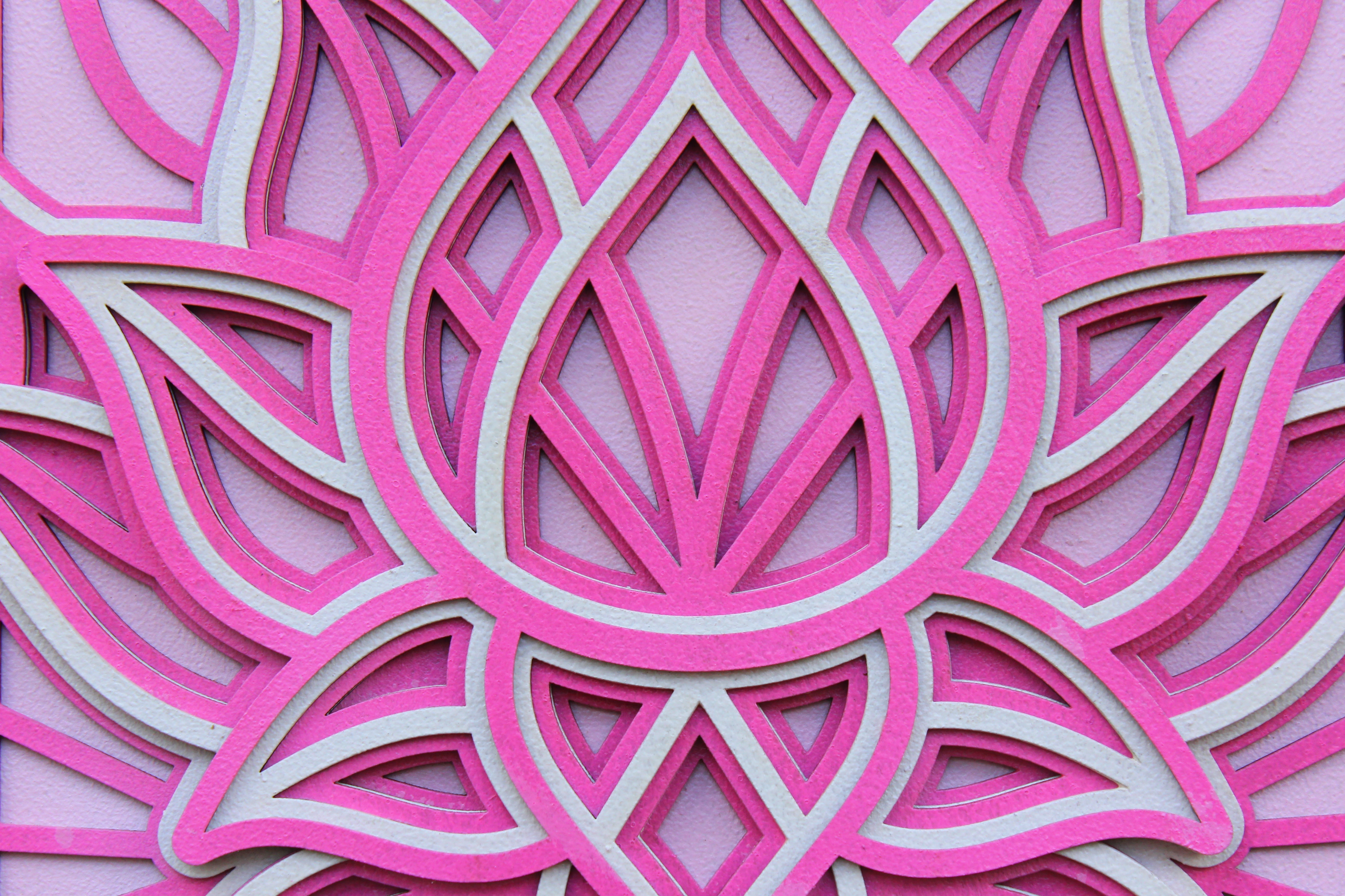 Pink Lotus Mandala Wall Hanging, Peace, Home Decor, Living room, Meditation room
