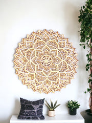 Mandala Wall Art- Peace, Spiritual awakening, Decor, Yoga studio, Living Room, Gift